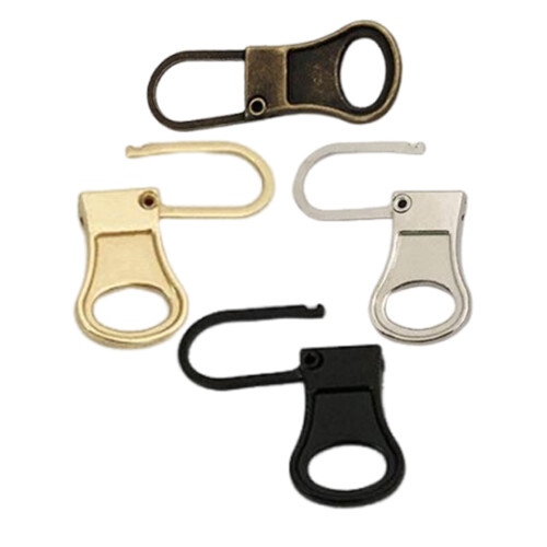 8Pcs Assorted Color Metal Zipper Pull Tabs for Backpacks and Clothing 2