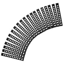 100Pcs Kitchen Guards Plastic Covers Black for Home Use