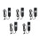 5Pcs Quiet Electric Recliner Chair Remote Control Black ABS Material 7
