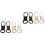 8Pcs Assorted Color Metal Zipper Pull Tabs for Backpacks and Clothing 6