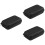 3Pcs Black Eva Plastic Cigar Case Stylish Portable 7