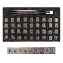5Sets Durable Steel Letter and Number Punch Set for Projects