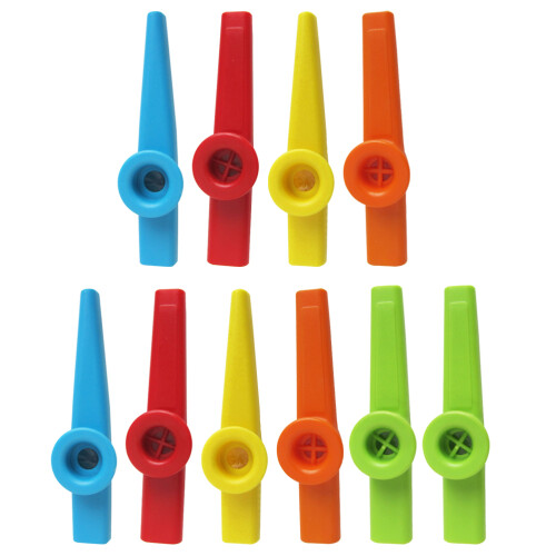 30Pcs Colorful Plastic Kazoos Simple Design Kid Music Performance 2