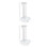 2Sets Stainless Steel and Ceramic Kitchen Skewer Stand Silver Bbq Rack 6