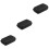 3Pcs Black Eva Plastic Cigar Case Stylish Portable 6