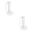2Sets Stainless Steel and Ceramic Kitchen Skewer Stand Silver Bbq Rack 7