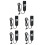 5Pcs Quiet Electric Recliner Chair Remote Control Black ABS Material 8