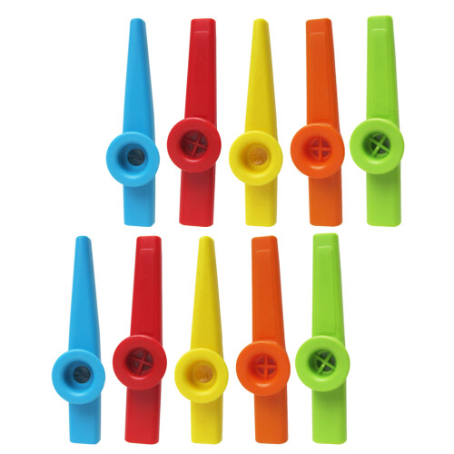 30Pcs Colorful Plastic Kazoos Simple Design Kid Music Performance 1