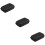 3Pcs Black Eva Plastic Cigar Case Stylish Portable 10