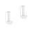 2Sets Stainless Steel and Ceramic Kitchen Skewer Stand Silver Bbq Rack 9
