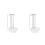 2Sets Stainless Steel and Ceramic Kitchen Skewer Stand Silver Bbq Rack 4