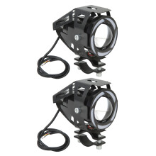 Motorcycle LED Spotlight 30W Colorful Angel Eye Waterproof IP68 for Car & Boat