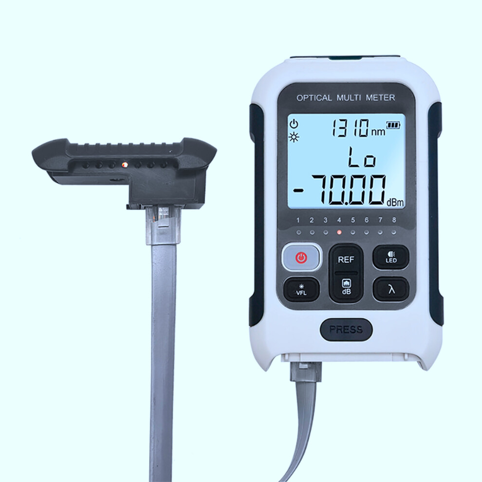 White Multifunctional Optical Fiber Power Meter For Communication Engineering 4691380954517