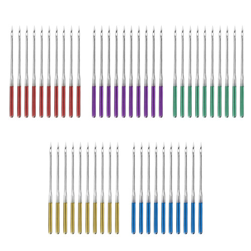Flat Handles Sewing Machine Needles Universal Regular Point Sharp Needle Tip Durable Construction Wear Resistant Corrosion Resistant For Household 1