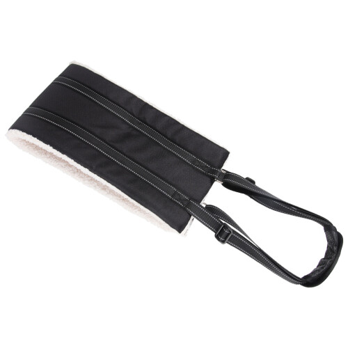 3Pcs Portable Dog Lift Harness Black Polyester for Elderly