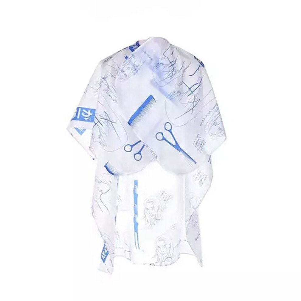 Happyyami Blue 3Pcs Hairdressing Capes Sky- Stretchable Neck Barber Gowns