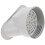 2Sets Silver Flat Mouth Exhaust Adapter Plastic Connector for Ac Use 2