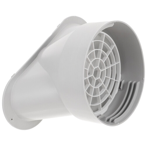 2Sets Silver Flat Mouth Exhaust Adapter Plastic Connector for Ac Use 1