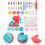 2Sets Colored Plastic Dough Tools Kids Clay Molding Kit for Playtime 9