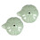 4Pcs Green Ceramic Calligraphy Ink Water Storage Drops 3