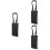 3Pcs Portable Dog Lift Harness Black Polyester for Elderly 8
