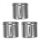 3Pcs Stainless Steel Ointment Box Silver Durable Storage Container 4
