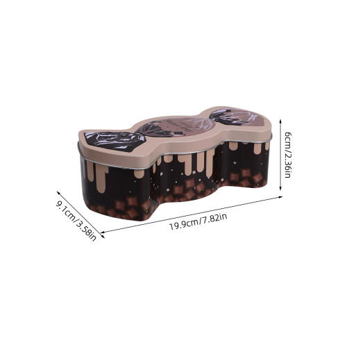 2 Pièces Boîtes Rangement Fer Forme Bonbon Noël 1