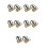 10Pcs Acrylic Bathroom Signs Multi Adhesive for Offices 5