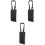3Pcs Portable Dog Lift Harness Black Polyester for Elderly 5