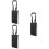 3Pcs Portable Dog Lift Harness Black Polyester for Elderly 9