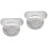 2Sets Silver Flat Mouth Exhaust Adapter Plastic Connector for Ac Use 6
