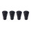 8Pcs Black Rubber Pole Tips for Trekking Poles Non-Slip Accessories 2