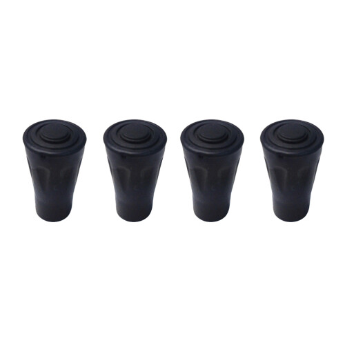 8Pcs Black Rubber Pole Tips for Trekking Poles Non-Slip Accessories 1