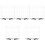250Pcs Blue Eyebrow Positioning Ruler PVC Stencil for Perfect Makeup 5