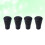 8Pcs Black Rubber Pole Tips for Trekking Poles Non-Slip Accessories 7