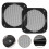 3Pcs Black Square Speaker Grill Cover Iron Plastic Mesh for Car Audio 10