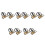 10Pcs Acrylic Bathroom Signs Multi Adhesive for Offices 7