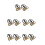 10Pcs Acrylic Bathroom Signs Multi Adhesive for Offices 3