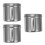 3Pcs Stainless Steel Ointment Box Silver Durable Storage Container 6