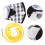 2Sets Black Small Pet Harness Bunny Clothes Kit for Rabbit Leash Use 10