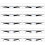250Pcs Blue Eyebrow Positioning Ruler PVC Stencil for Perfect Makeup 2