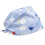 Button Printed Cotton Work Caps for Protection Blue White Floral 3