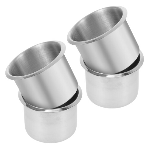 12Pcs Universal Stainless Steel Sofa Cup Holder Insert for Daily Use 1