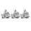 Soft Closing Cabinet Hinges with Hydraulic Buffer Dampers, Concealed Hinges Adjustable Mounting Hardware for Frameless Doors, Sturdy Design for 6