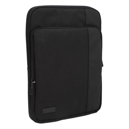 Capa impermeável para laptop de 12 polegadas com múltiplas opções de transporte, bolso frontal, compartimento acolchoado e fechamento em zíper. 2