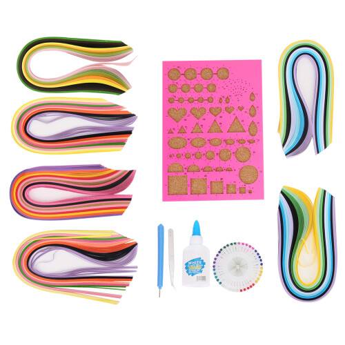 Σετ χαρτιού quilling υψηλής ποιότητας για χειροποίητη κατασκευή χαρτιού, πολύχρωμες 1
