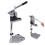Universal Drill Press Stand for Electric Drill Workstation Adjustable Height Aluminum Alloy Base Solid Column Bar Ergonomic Rubber Handle Drill Depth 8