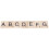 Πλακάκια παιχνιδιού σταυρόλεξου Scrabble Premium Ξύλινα διαφανή τυπωμένα γράμματα με 8