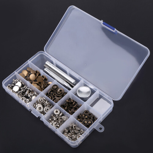 Stainless Snaps Buttons Snap Button Installation Tools Leather Snap Fastener Kit Multipurpose Snap Fasteners Corrosion And Rust Resistant Snap 1