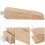 Hand Sanding Block For Leather And Wood, Reliable Wooden Wedge With Triangular Shape Solid Beech Wood Support And Stabilize Leveling Structures 7